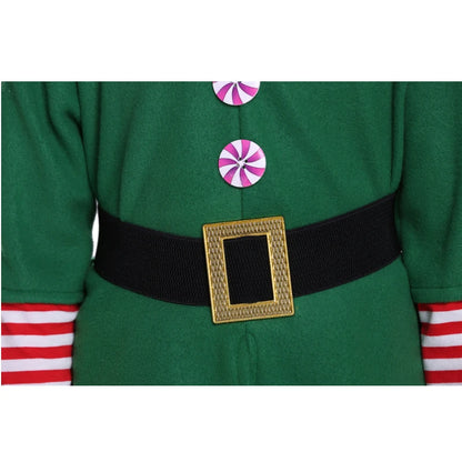 2026 Girl Boy Christmas Elf Costumes Santa Claus Kid Suit Festival Halloween Cosplay Sets Green Elves Clothes