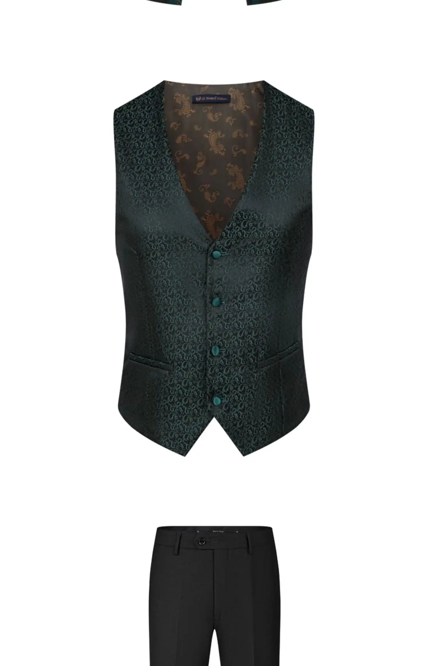 2025 New Wedding Host Performance Men's Suit Dress Three-piece Botanical Floral Pattern  Blazer  for Men with Pants and Vest