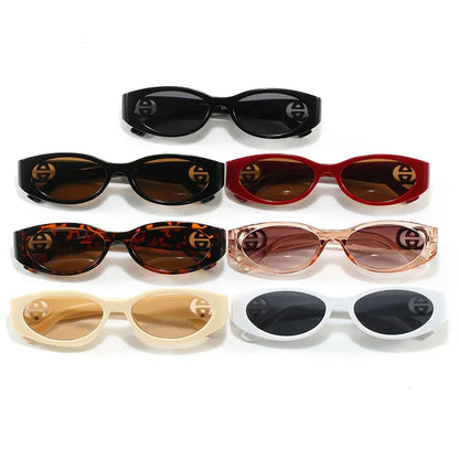 Cycling New Fashion Small Oval Sunglasses Vintage Men Women Personlity Small Frame Shades Sun Glasses Latest Popular UV400