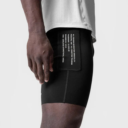 Men's Workout Shorts Quick Dry Skinny Running Shorts Gym Fitness Jogger Stretch Slim Fit Bodybuilding Short Pants Activewear