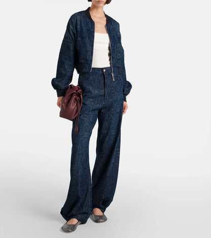 Brand New Loose Jeans Women's Retro Fashion High Waisted Pants Loose Wide Leg Denim Pants Women Straight Jean