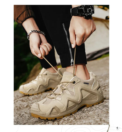 Big Size 46 Trekking Hiking Shoes Men Casual Sport Shoes Mesh Sneakers Outdoor Wear-resistant Climbing Hunting Sneaker