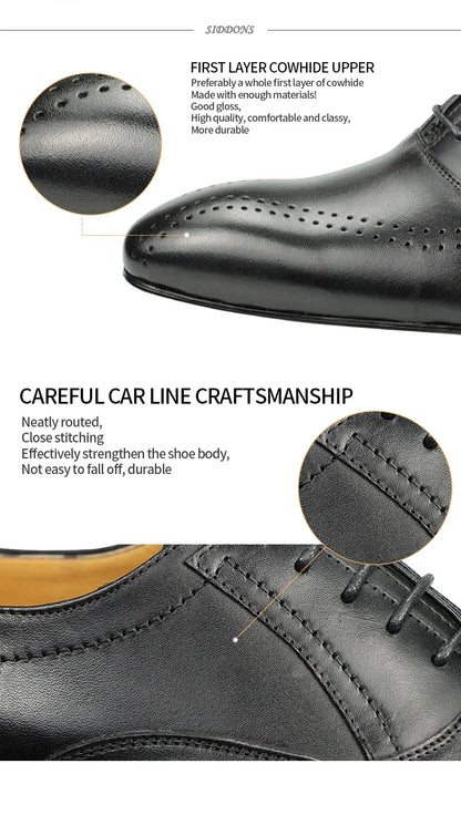 Leather Shoes Men's Pointed Toe Four Seasons Leather Shoes Business Formal Shoes Patent Bright Leather Low-top Shoes Black