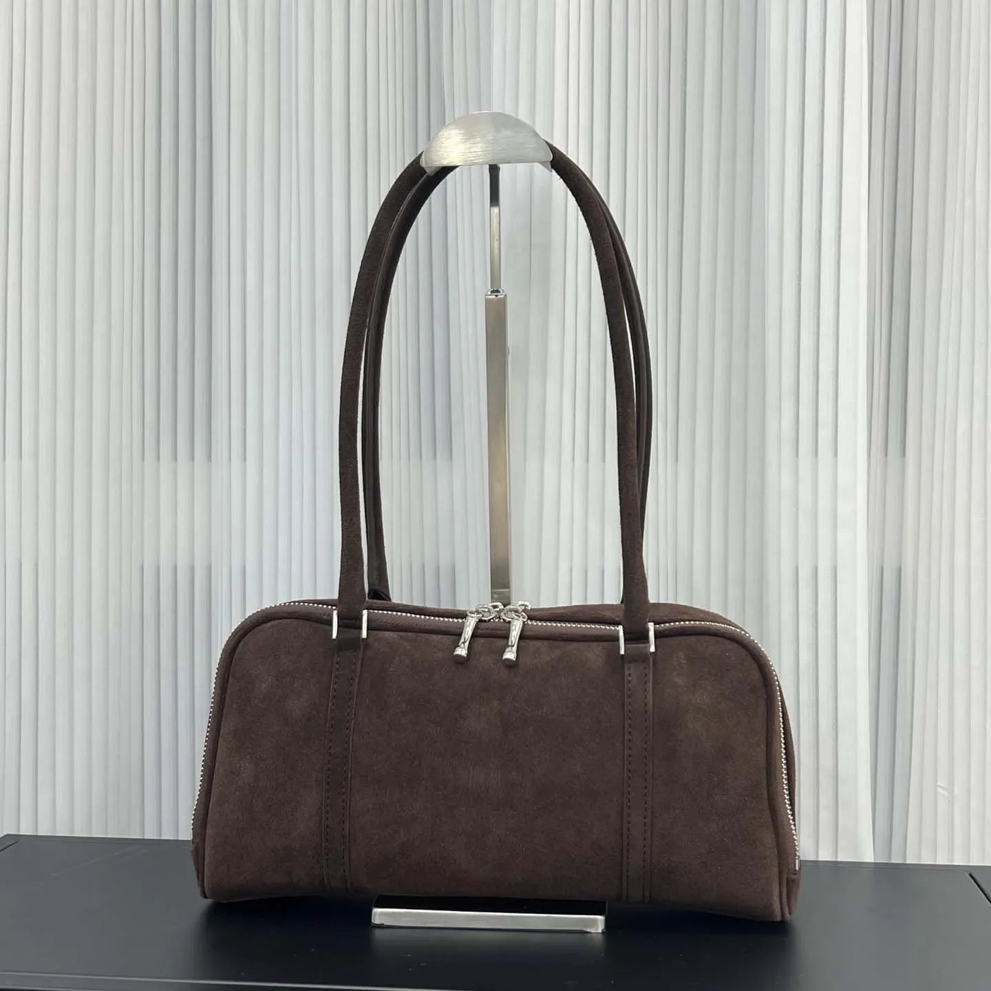 Elegant Versatile Suede Underarm Bags For Women Premium Soft Genuine Leather Shoulder Bag For Office Commute Lady Handbags New