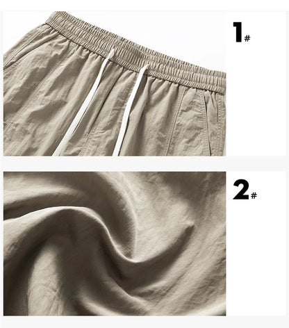 2024 Summer Thin Shorts for Men Cargo Pants Side Pockets Baggy Joggers Bermuda Knee Basketball Short Pant Male M-4XL