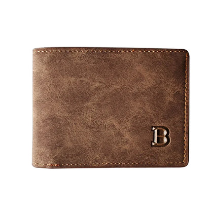 Zipper Coin Pocket Holder Wallet for Men Classic High Quality PU Leather WalletBusiness Minimalist Thin Short Card Holder Purse