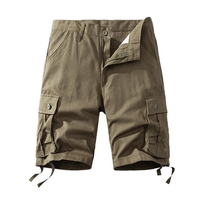 Men's Cotton Shorts Cargo Knee Pants Tactical Casual Sports Shorts Man Hiking Fishing Y2K Clothes