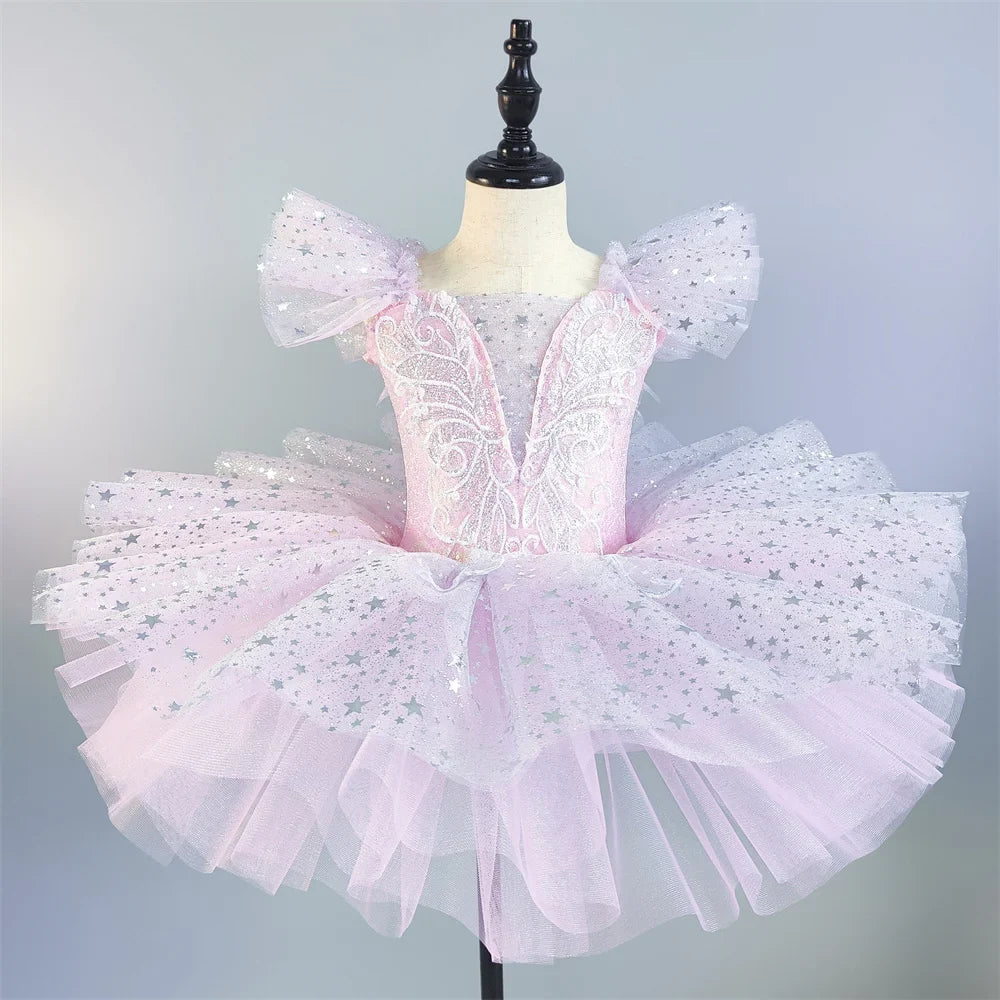 Summer Ballet Dress Girl Dance Costumes Ballet Leotards Casual Kids Dresses Tutu Ballerine Girls Clothes Vestidos Children's Day