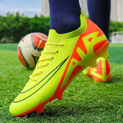 Men Soccer Shoes Unisex Football Boots Non-Slip Grass Outdoor Sports Shoes Breathable Training Sport Ultralight Drop Shipping