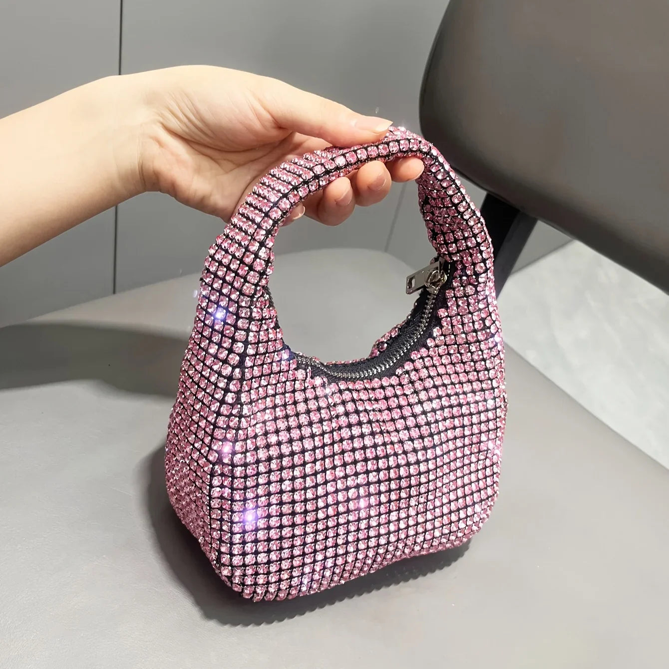 Shiny Crystal Clutch Purse Rhinestone Handmade Purses and Handbags Luxury Designer Evening Clutch Bag Purse Weding Party Bags
