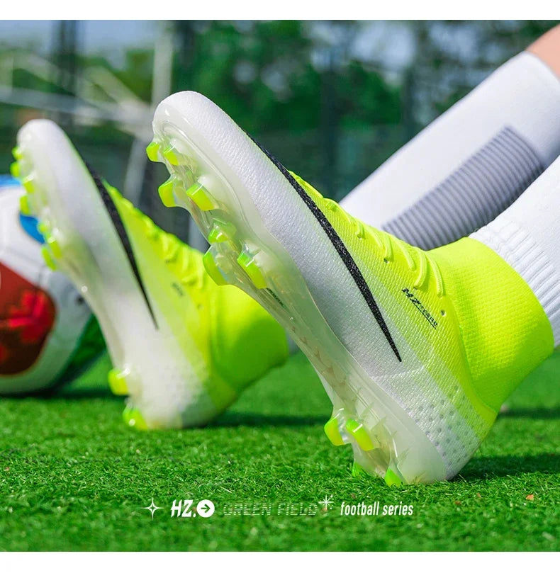 New Men Football Boots Women Professional Soccer Shoes Hot Sale TF/FG Sneakers Unisex High-quality Futsal Cleats Ultralight