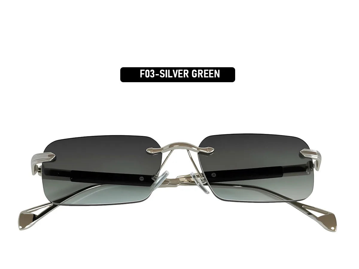 2026 Rimless Sunglasses Women Vacation Sunscreen New Square Sunglass Men Brand Design Fashion Glasses Shades Lentes De Sol Mujer