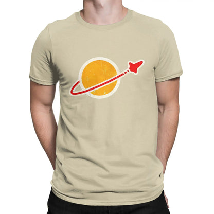 Classic Spaceman Vintage Lego space T Shirts for Men 100% Cotton Novelty T-Shirts Round Collar  Tee Shirt Short Sleeve Clothes