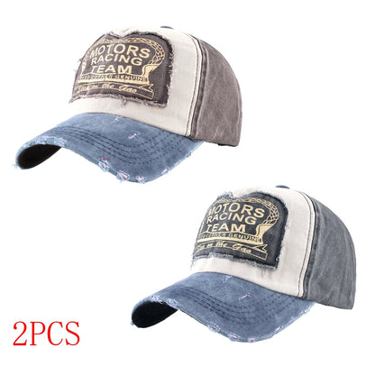 Vintage Washed Denim Baseball Cap For Men And Women Snapback Trucker Hat With Letter Patch Spring Autumn Unisex Hip Hop Cap