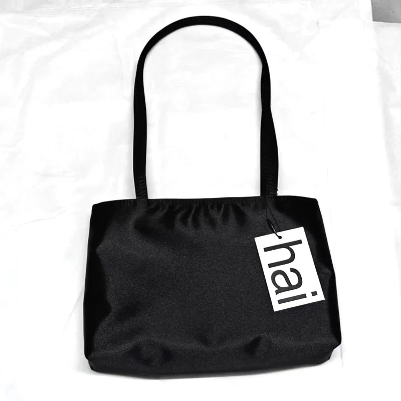 2026 Luxury Shoulder Bags Silk Women's Handbag Square Underarm Bag Ins Famous Brand Commuter Bag Contrasting Color Macaron Totes