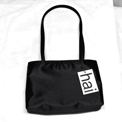 2026 Luxury Shoulder Bags Silk Women's Handbag Square Underarm Bag Ins Famous Brand Commuter Bag Contrasting Color Macaron Totes