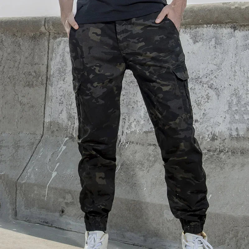 Men Camouflage Tactical Pants Camping Hiking Jogger Trousers Casual Waterproof Fashion Hunting Outdoors Casual Cargo Pants