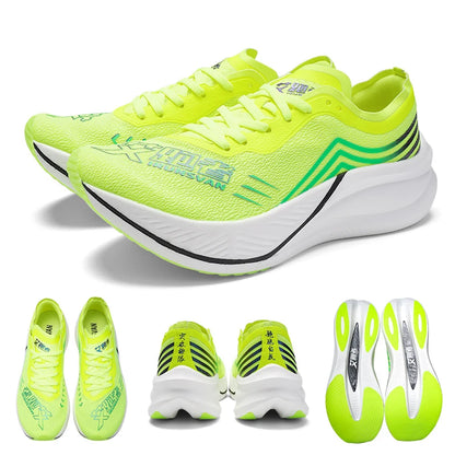 Professional Running Shoes Man Nylon Carbon Plate Athletic Training Sport Shoes Outdoor Non-slip Original Sneakers