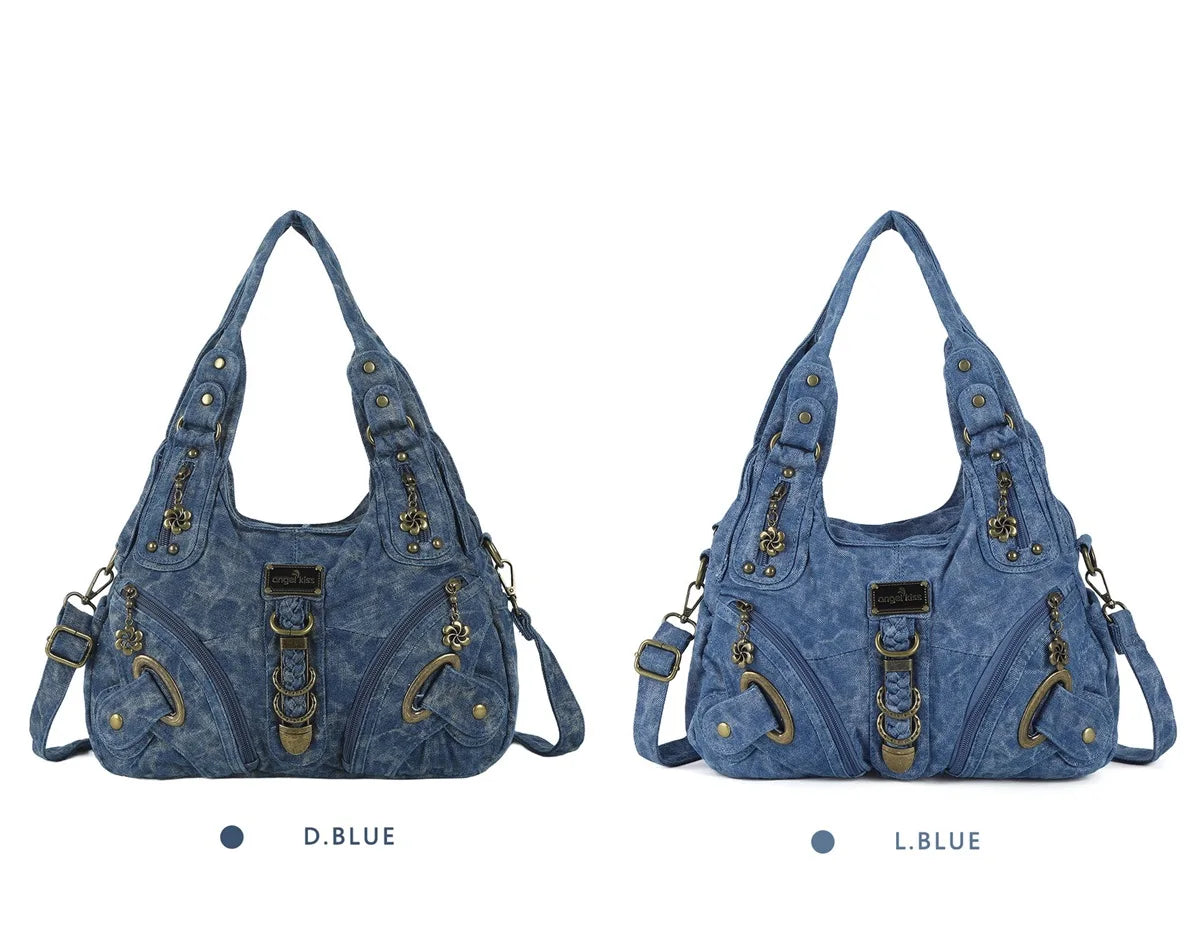 Vintage Bag Large Women's Shoulder Bag Leopard Print Top-Handle Fashion Satchel Dumpling Tote Hobos Handbags