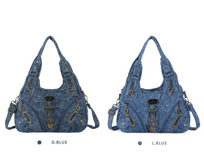Vintage Bag Large Women's Shoulder Bag Leopard Print Top-Handle Fashion Satchel Dumpling Tote Hobos Handbags