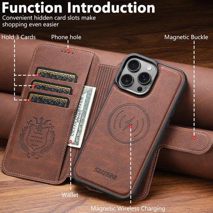 Faux Leather Wireless Charging Card Holder Stand Wallet Magnetic Flip Cover Phone Case For iPhone 17 Pro Max 16 Plus 15 14 13