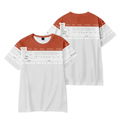 Funny Excel Software 3D Print T-Shirts Men Women Short Sleeve O-Neck T Shirt Oversized Hip-Hop Tees Harajuku Top Unisex Clothing