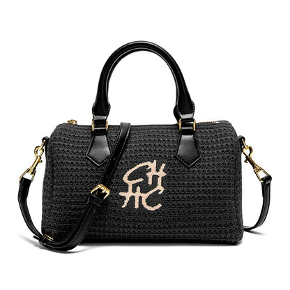 Women's Beach Bag 2026 New Simple Knitted Shoulder Bag for Vacation