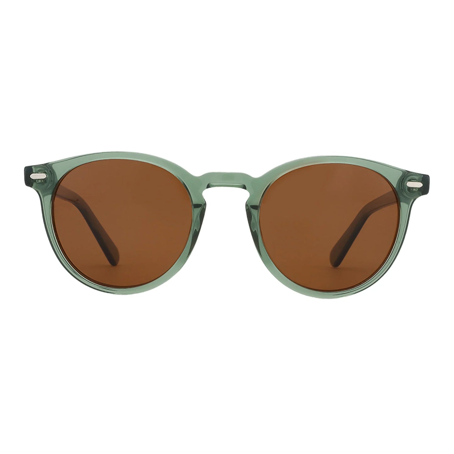 2026 Fashion Round Polarized Sunglasses Women Uv400 Protection Shade High-quality Acetate Retro Sun Glasses ZS6215