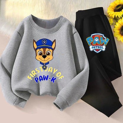 Boys Sport Pullover Long Pant Two Piece Set PAW Patrol Children's Hoodies Sets Spring New Kids Casual Tracksuit Sweatsuit
