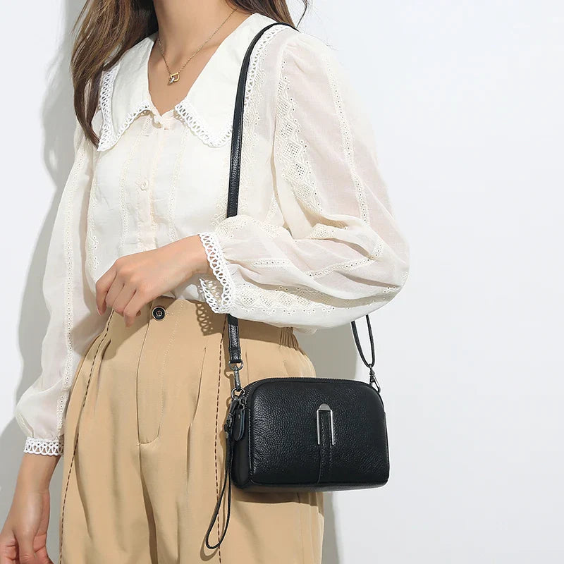 Genuine Leather Bag Luxury Women's Handbags Bag for Woman 2022 Female Clutch Phone Bags Shoulder Bag Crossbody Messenger Pack
