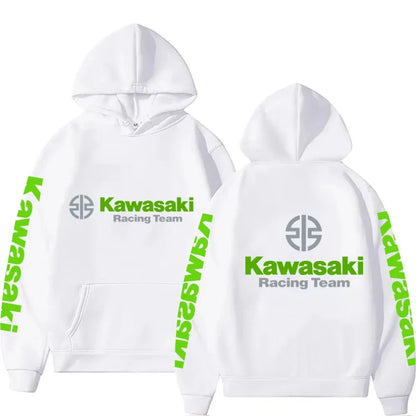 2025 New Spring and Autumn Men's New Kawasaki Motorcycle logo Hoodies Women's Casual Fashion Pullover Couple Street Sweatshirts