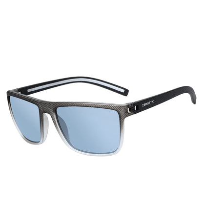 Polarized Sunglasses for Men Shades Lightweight TR90 Frame UV400 Protection Square Outdoor Trave Driving Sun Glasses