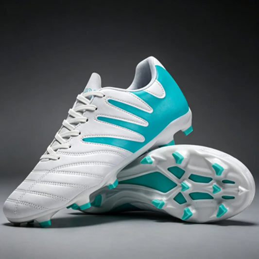 AG FG Outdoor Soccer Boots Breathable PU Fabric Upper TPU Reinforced Sole Wear Resistant Boys Girls Professional Football Shoes
