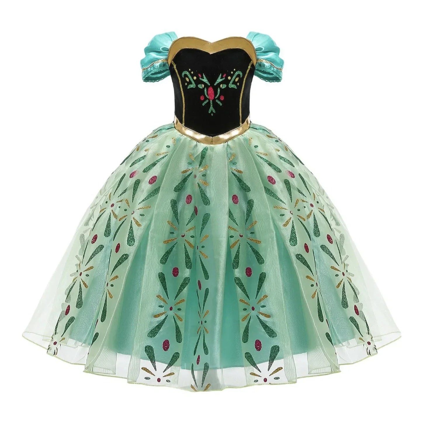 Girls Princess Dress Kids Disney Elsa Anna Snow White Aurora Sofia Rapunzel Cinderella Halloween Costume Children Birthday Party