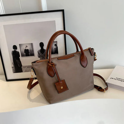 Fashion Casual Women'S Tote Bag Waterproof Nylon Shoulder Bag Commuting Handbag Crossbody Bag Large Capacity Women'S Bag