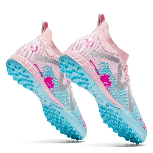 Kid Friendly TF Turf Soccer Boots Soft PU Fabric Rubber Non-slip Sole Abrasion Resistant For Campus Sports Activities