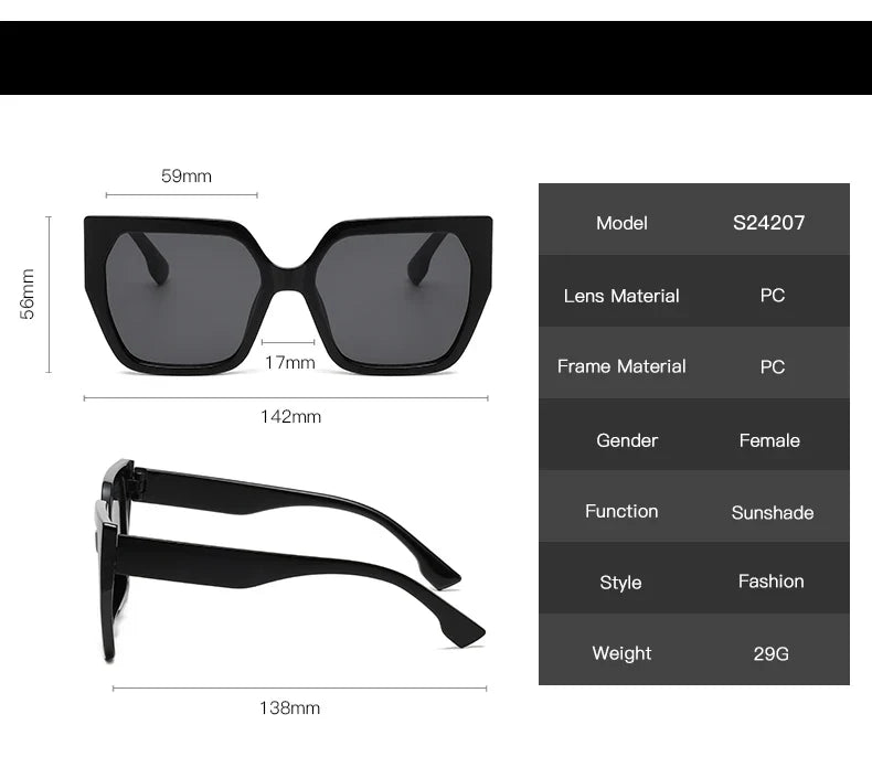 Cycling 8pcs Cateye Sunglasses Sets Women Luxury Minimalist Leopard Pattern Design Retro Polygonal Eyeglasses UV400 Unisex