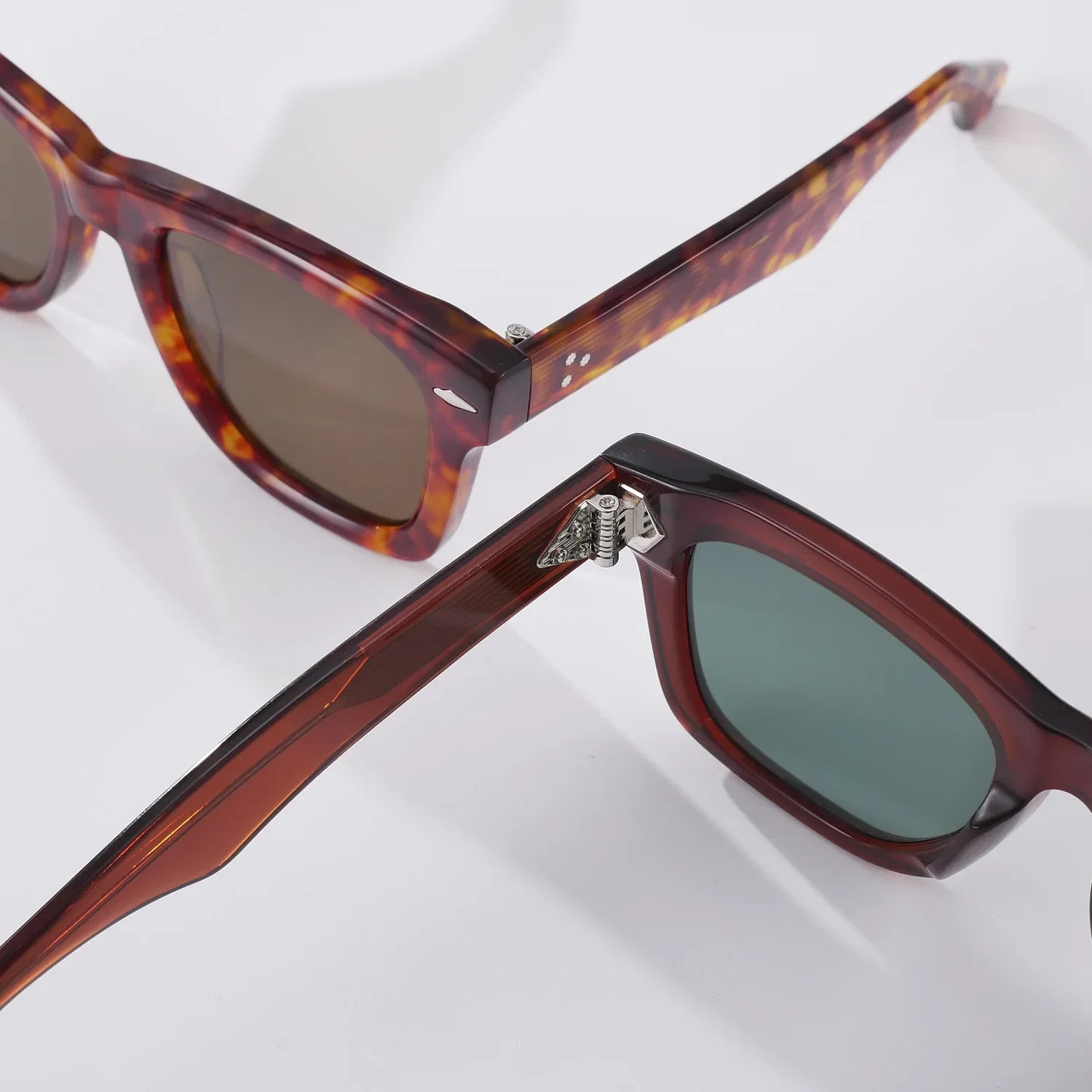 Fashion High Quality Handmade Acetate Man Square Sunglasses Outdoors UV Protection Women SUN GLASSES Support Prescription Lenses