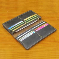 Vintage Genuine leather wallet Men leather long wallet men purse clutch bag male money clips zip around money bag card holder