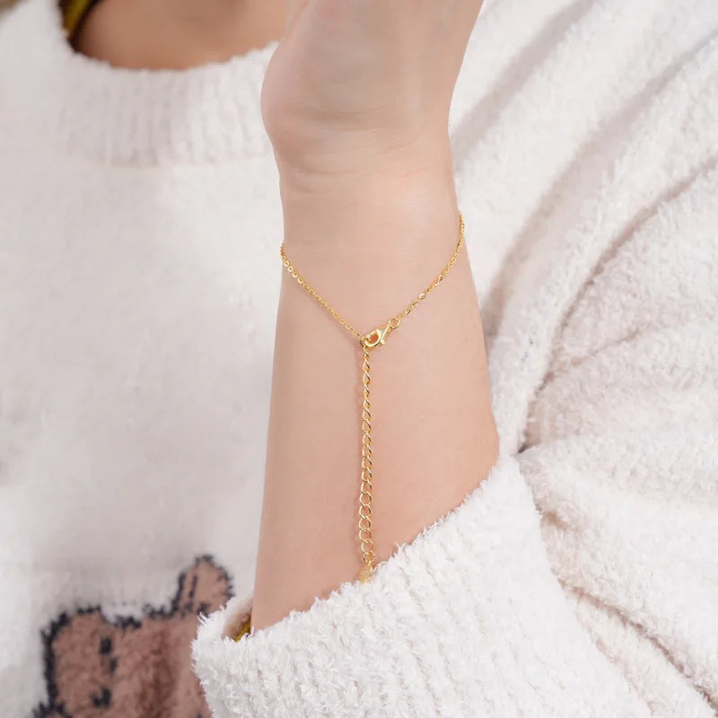 Clover GRA Certified 2cttw D Color Moissanite Bracelet for Women Girl 925 Silver Pass Diamond Test Hand Link Bracelets Gift