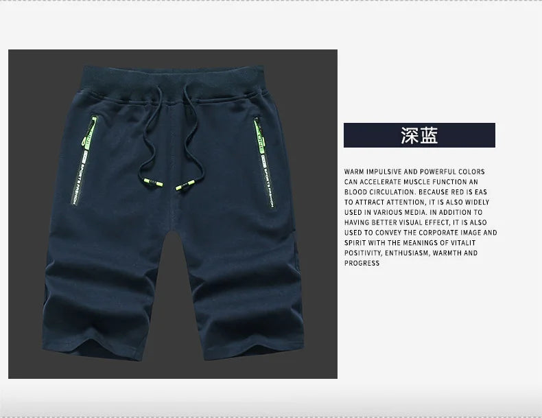 Men Summer Knit Cotton Knee Length Shorts Men Loose Sports Casual Pants Men Plus Size Breathable Lightweight Five Point Trousers