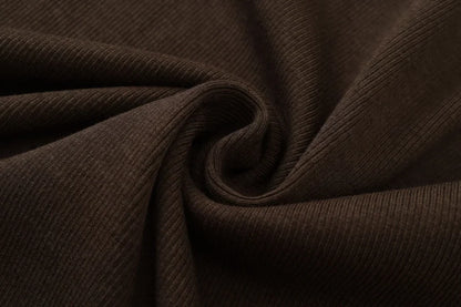 AS AW25 ribbing maxi dress woman fashion V neck comfortable button dress