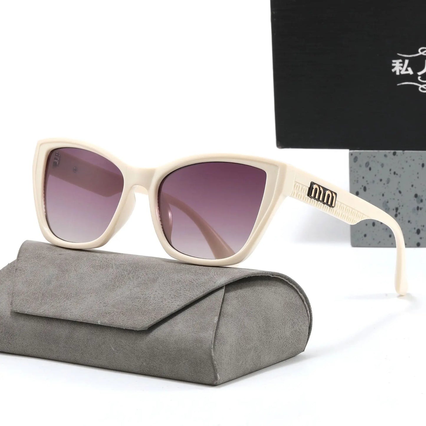 Trendy 2026 New Cat Eye Sunglasses for Women Luxury Square Mens Sun Glasses UV400 Protection Fashion Driving Shades for Women
