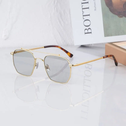 Designer Women's Sunglasses Bowie Big Square Alloy Fashion Street High Quality Luxury Design Classical Ultralight UV400 Glasses