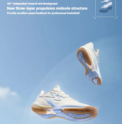 BIG3 6.0 Men's Basketball Sports Shoes Wear-Resistant Non-Slip Combat Breathable Rebound Sneakers Male 672521121