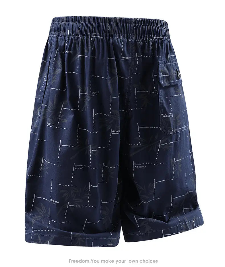 Men's Baggy Shorts Lightweight Cotton Casual Elastic Waist Drawstring Y2K Shorts Loose Fit Travel Beach Running Gym Shorts