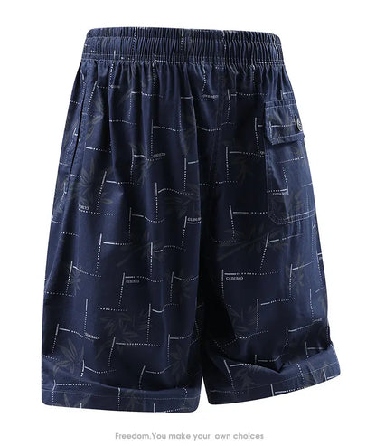 Men's Baggy Shorts Lightweight Cotton Casual Elastic Waist Drawstring Y2K Shorts Loose Fit Travel Beach Running Gym Shorts