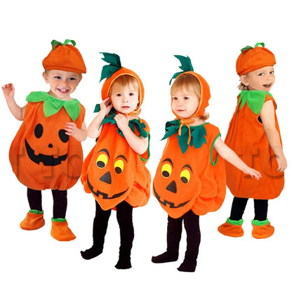 Baby Girl Pumpkin Costume Boy Jack Xmas Halloween Cosplay Costume Cosplay Stage Performance Party Clothing