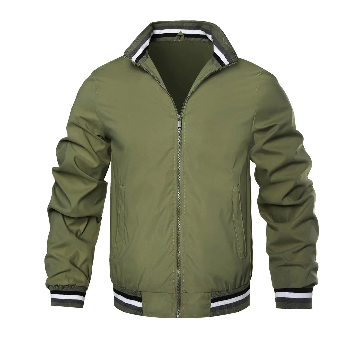 2024 Spring Summer Bomber Jacket Men Black Casual Slim Fit Baseball Mens Jackets New Autumn Fashion High Quality Jackets for Men