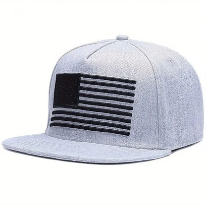 American Flag Embroidery Hip-hop Hats Outdoor Adjustable Casual Baseball Caps Sunscreen Hat